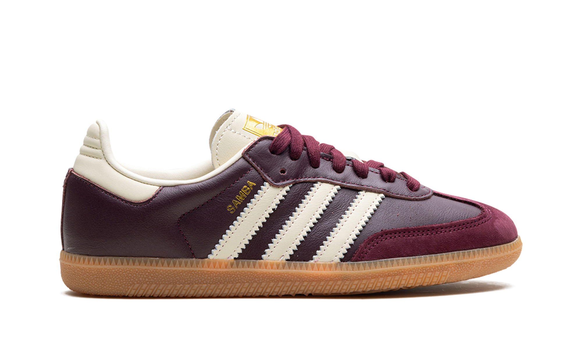 Adidas Samba OG Maroon Gold Metallic