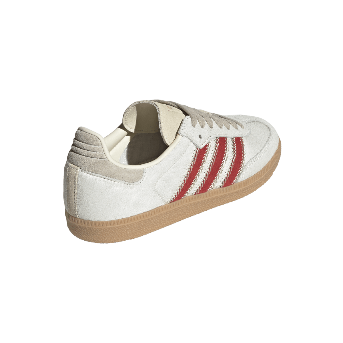Adidas Samba OG Pony Hair Wonder Beige Better Scarlet