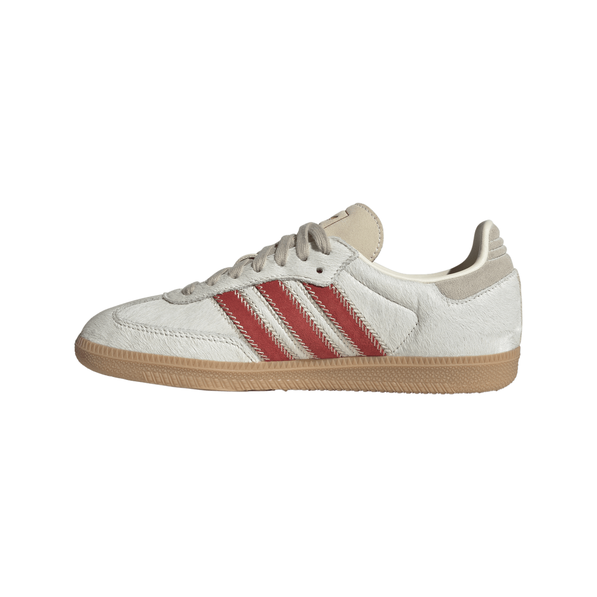 Adidas Samba OG Pony Hair Wonder Beige Better Scarlet