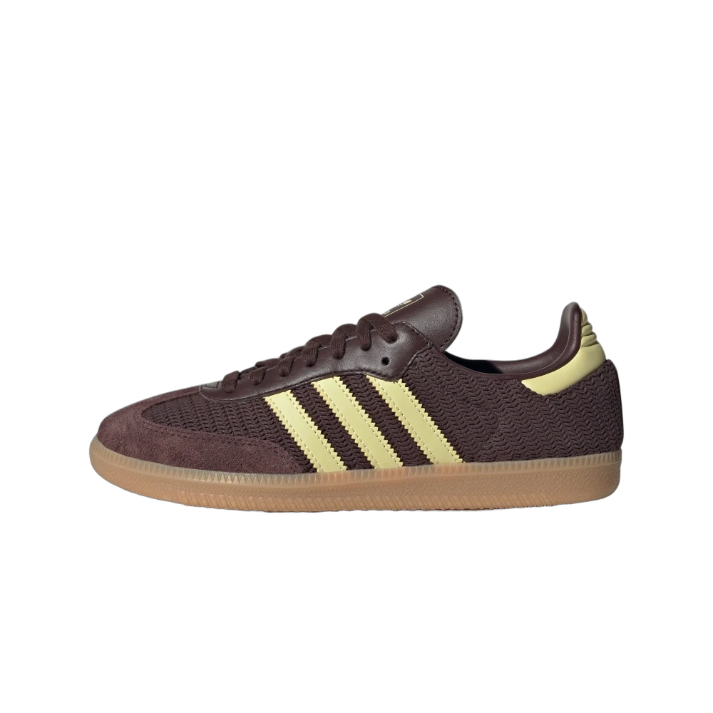 Adidas Samba OG Shadow Brown Powder Yellow, Shadow Brown/Powder Yellow/Gum 3 (JR8167)
