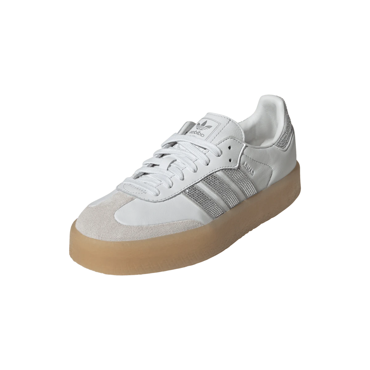 Adidas Sambae Rhinestone Crystal White Silver