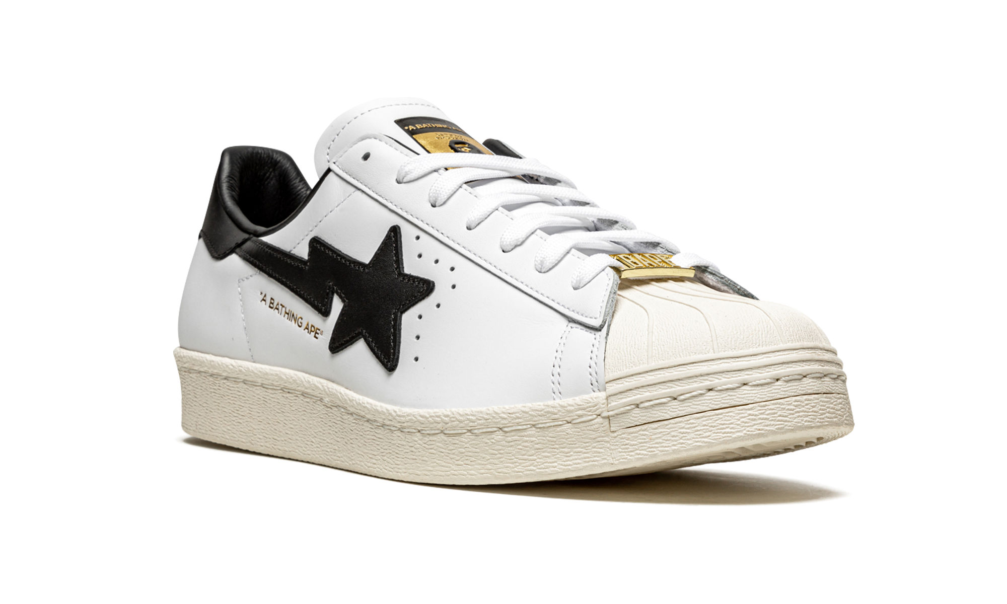 Adidas Superstar 80s Bape White Black