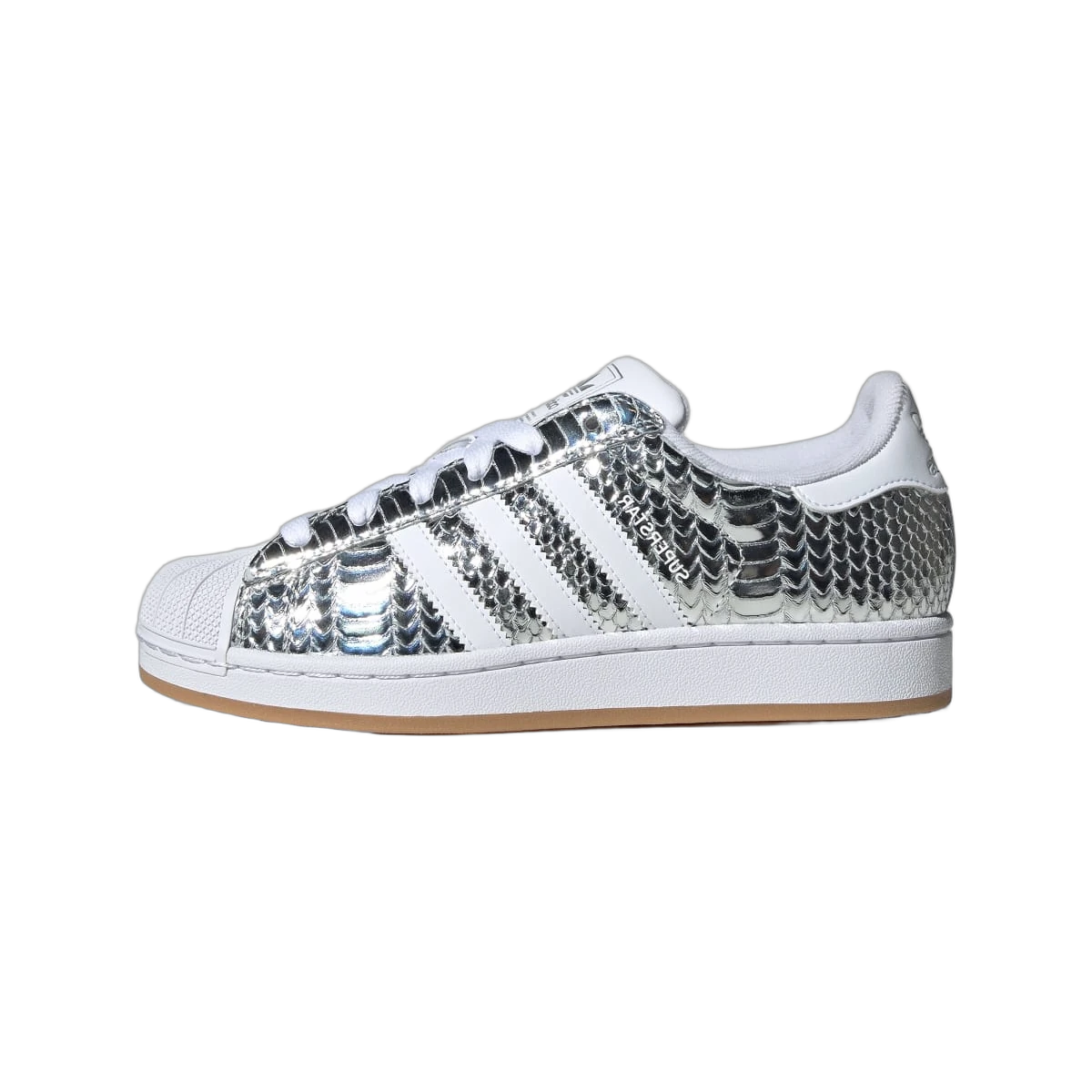 Adidas Superstar II Patent Snakeskin Silver Metallic