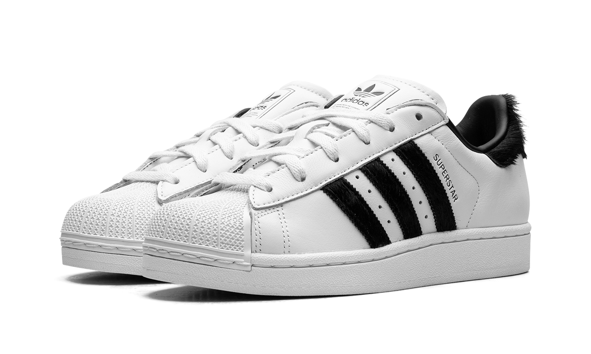 Adidas Superstar II White Black Pony Hair