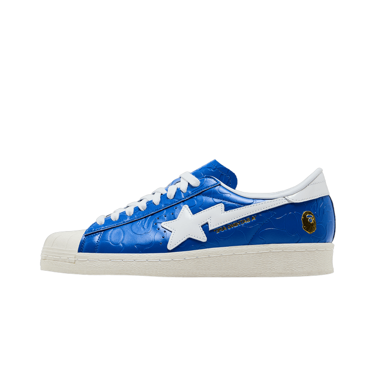 Adidas Superstar Vintage Bape Blue White, Blue/White (JR2702)