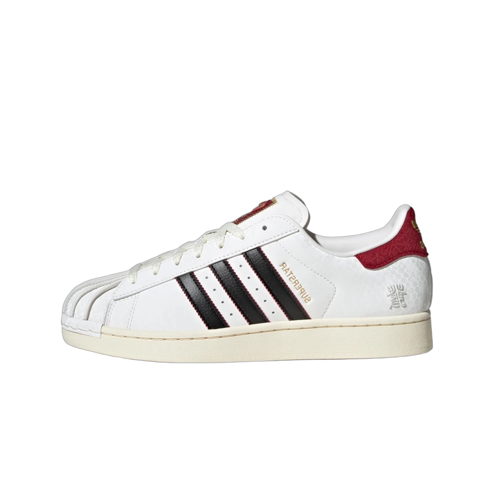 Adidas Superstar Year of the Snake, Cloud White/Core Black/Active Maroon (JR8036)