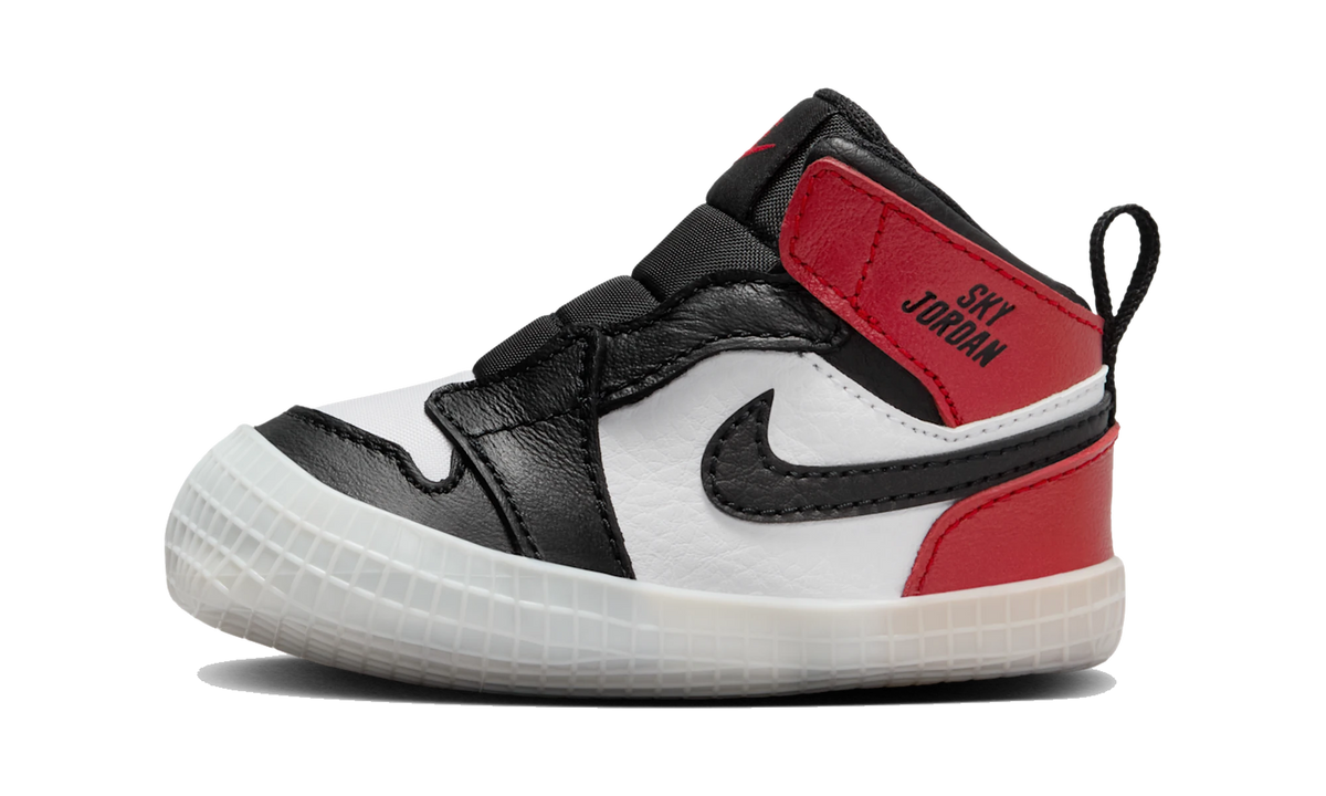Air Jordan 1 Crib Bootie Black Toe Reimagined (I)