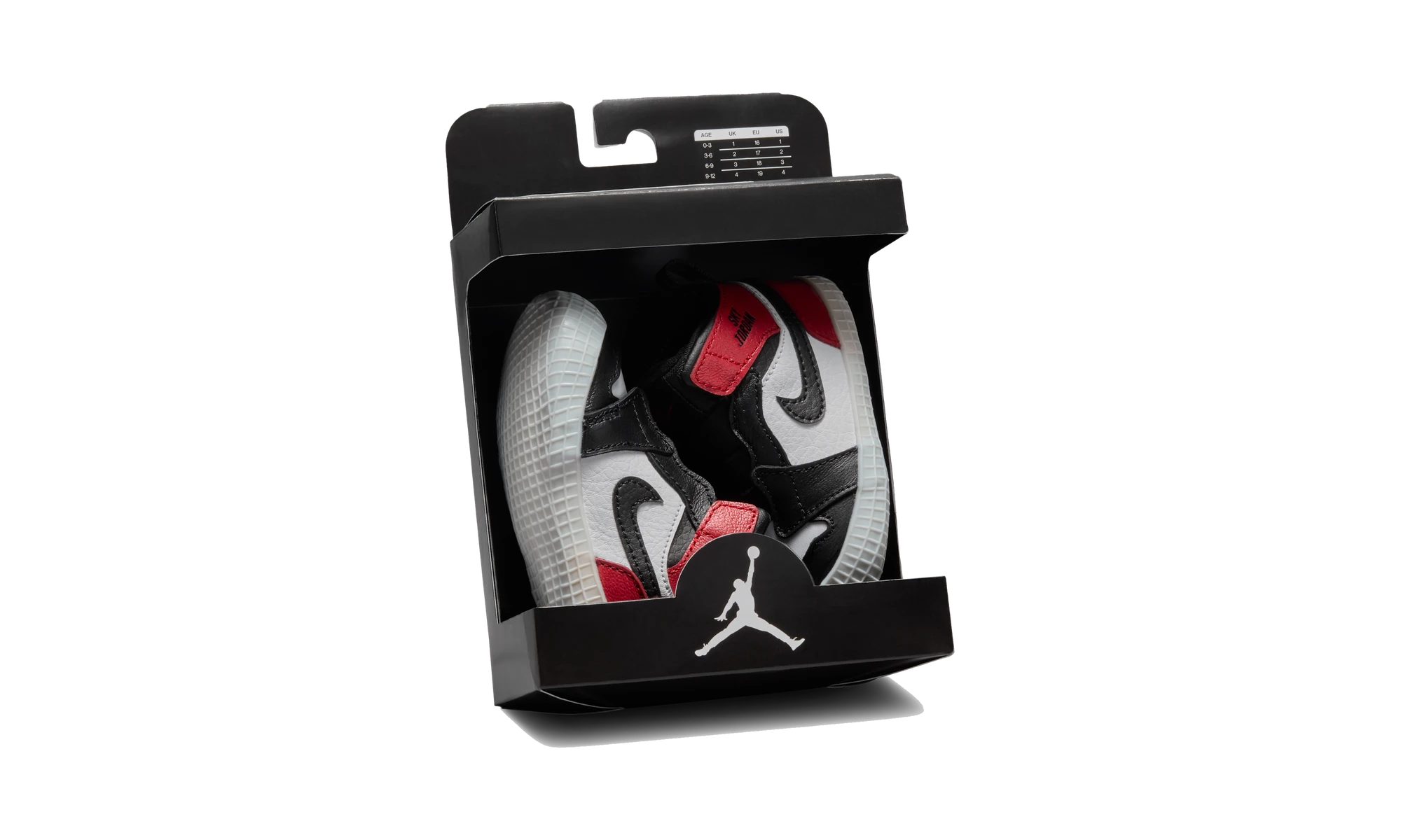 Air Jordan 1 Crib Bootie Black Toe Reimagined (I)