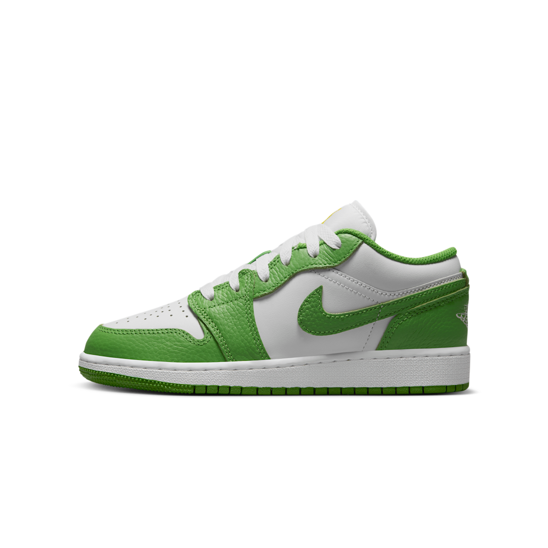 Air Jordan 1 Low Chlorophyll, White/Chlorophyll/Lightning (HF4779-100)