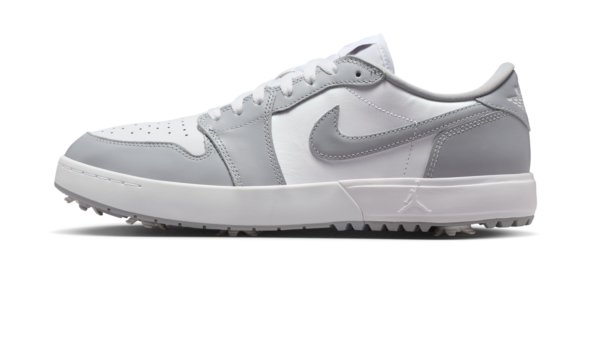 Air Jordan 1 Low Golf Spiked Wolf Grey White