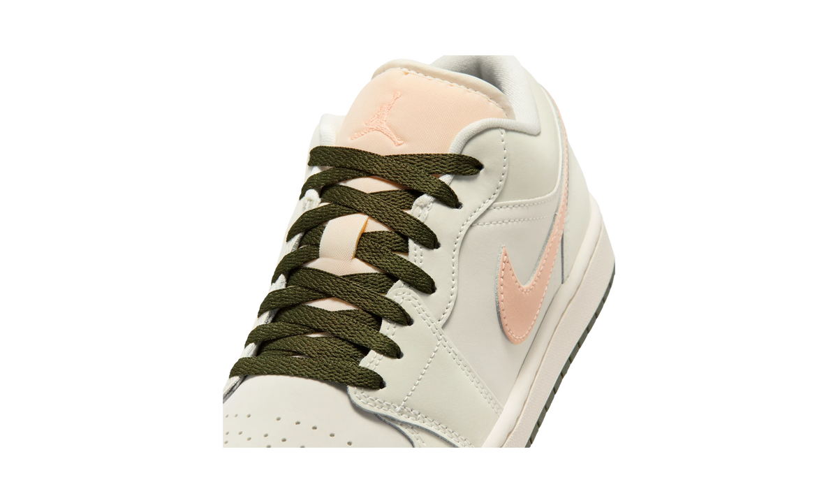 Air Jordan 1 Low Sail Crimson Tint Khaki