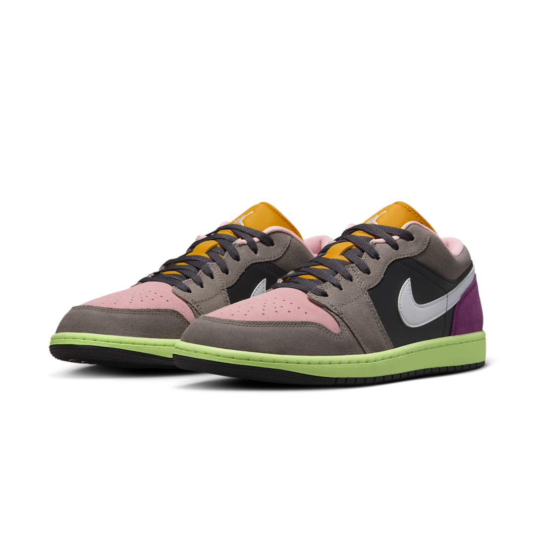 Air Jordan 1 Low Tokyo Bio Hack, Oil Grey/White/Cave Stone/Arctic Punch/Viotech/Dark Sulfur (HQ2010-005)