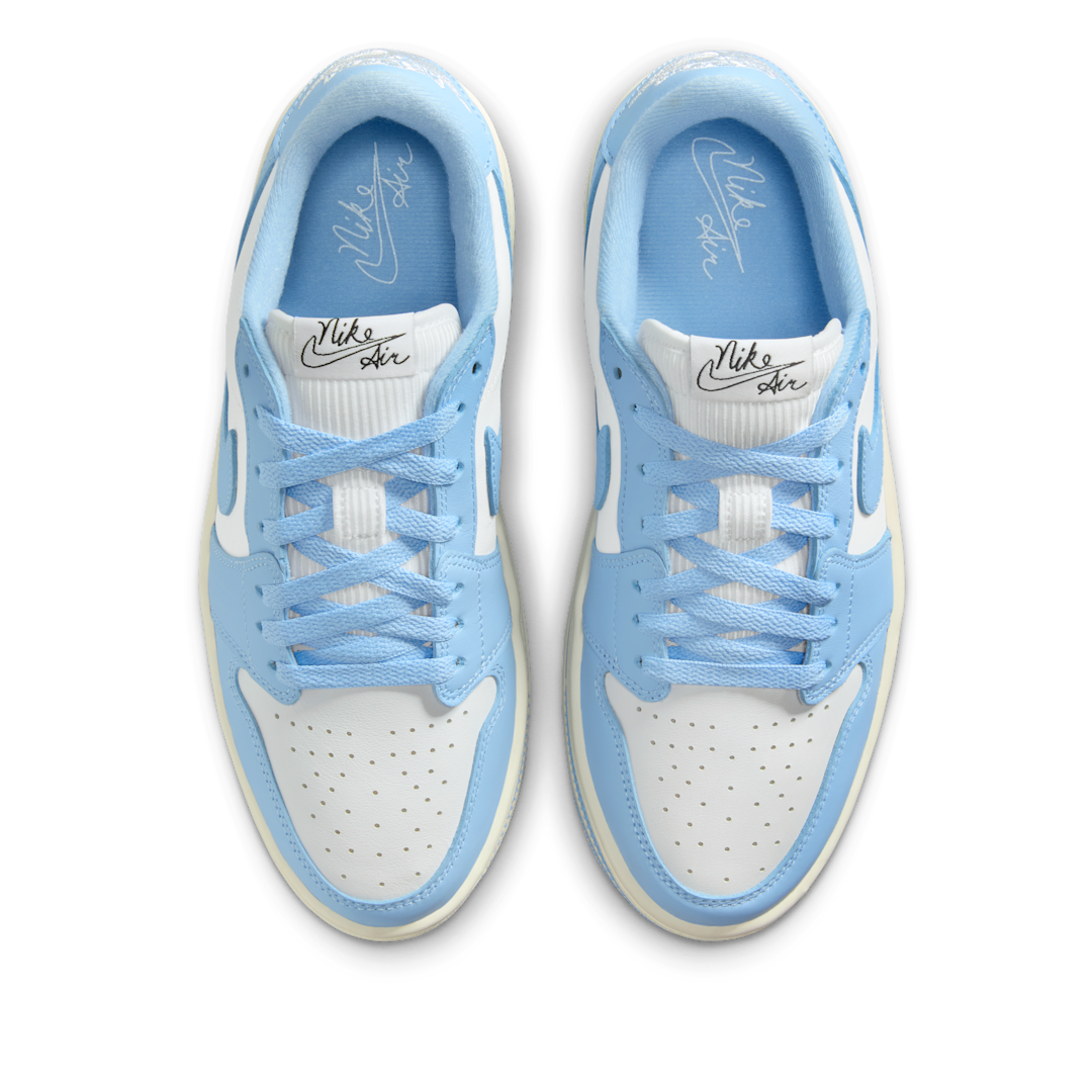 Air Jordan 1 Low Triple Stack Psychic Blue White - Sneak
