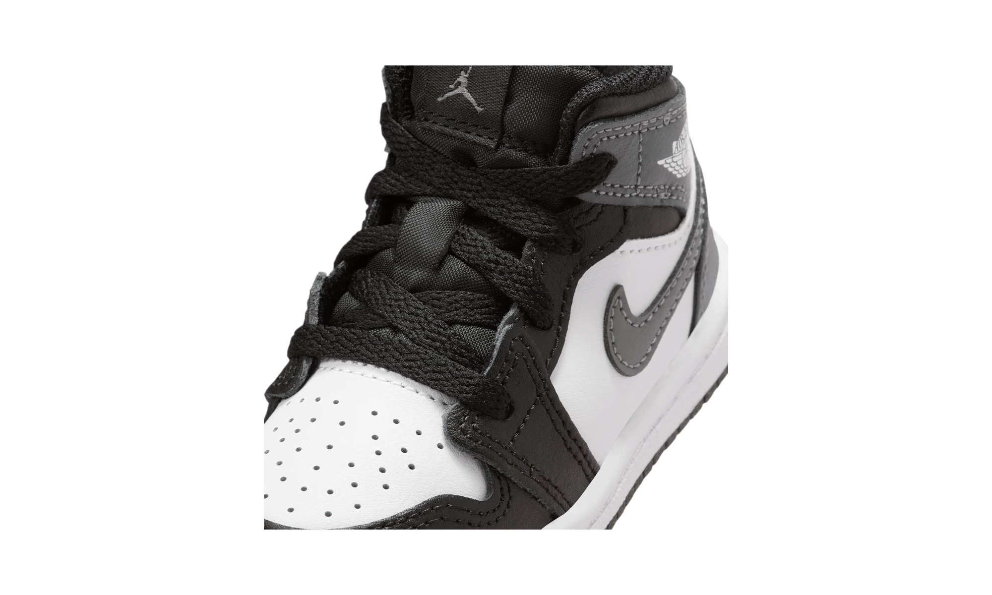Air Jordan 1 Mid Black White Iron Grey (TD)