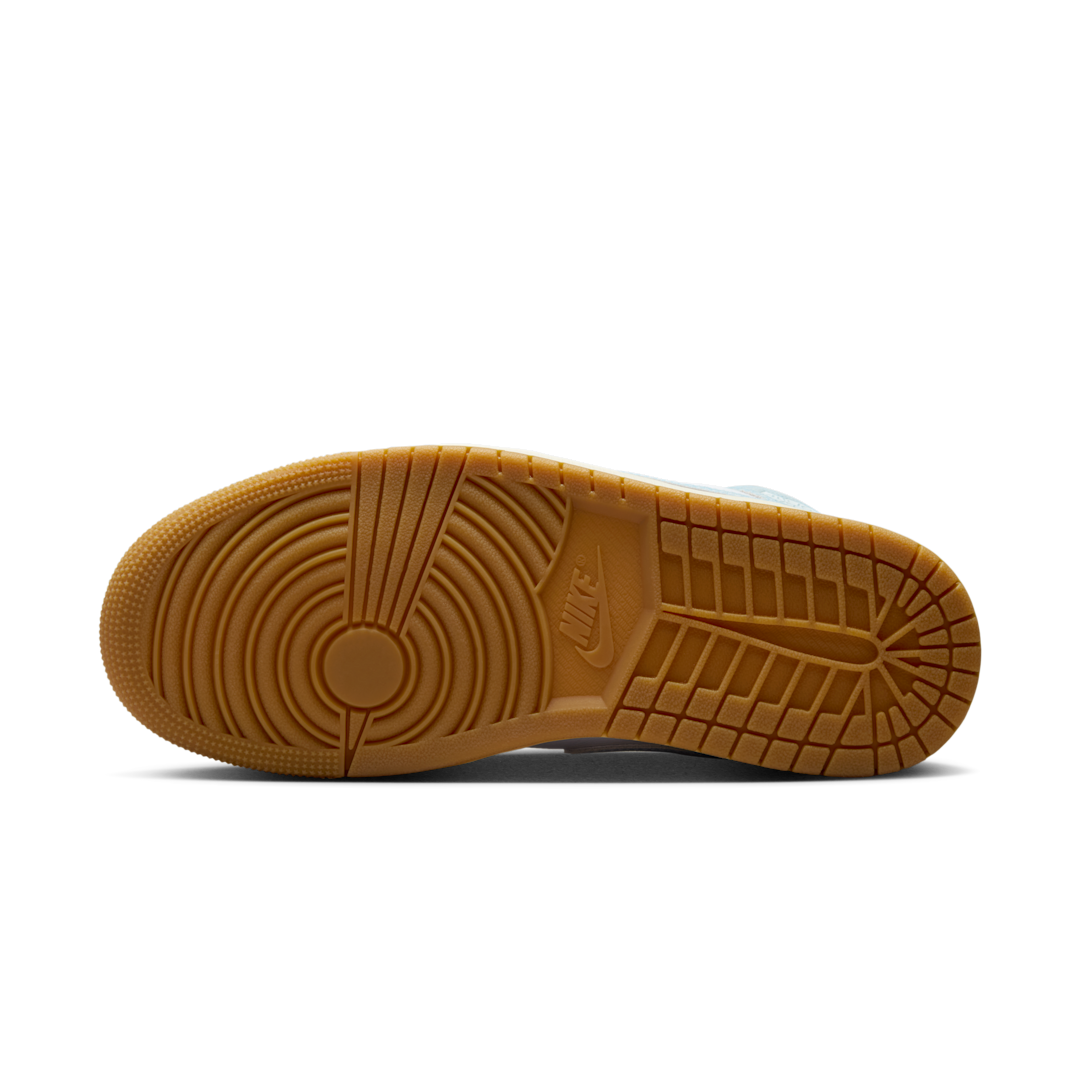 Air Jordan 1 Mid Denim, Light Blue/Sail/Gum (HQ2005-100)