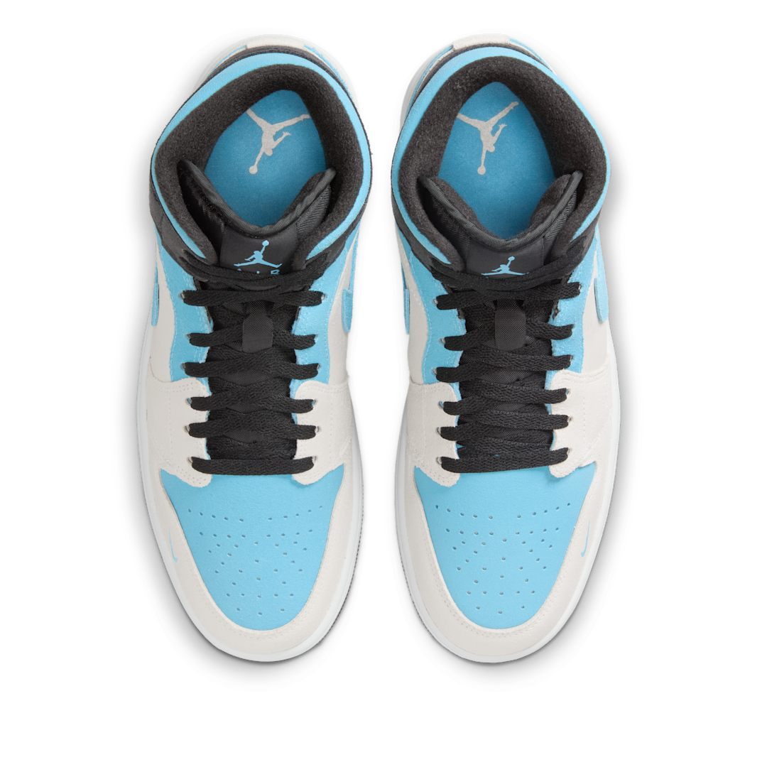 Air Jordan 1 Mid SE Blue Chill, Summit White/Blue Chill/Black (IM6567-121)