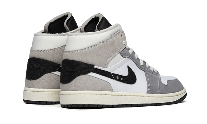 Air Jordan 1 Mid SE Craft White Cement Grey Black, Cement Grey/White/Tech Grey/Black (DZ4136-002 / FD9091-002)