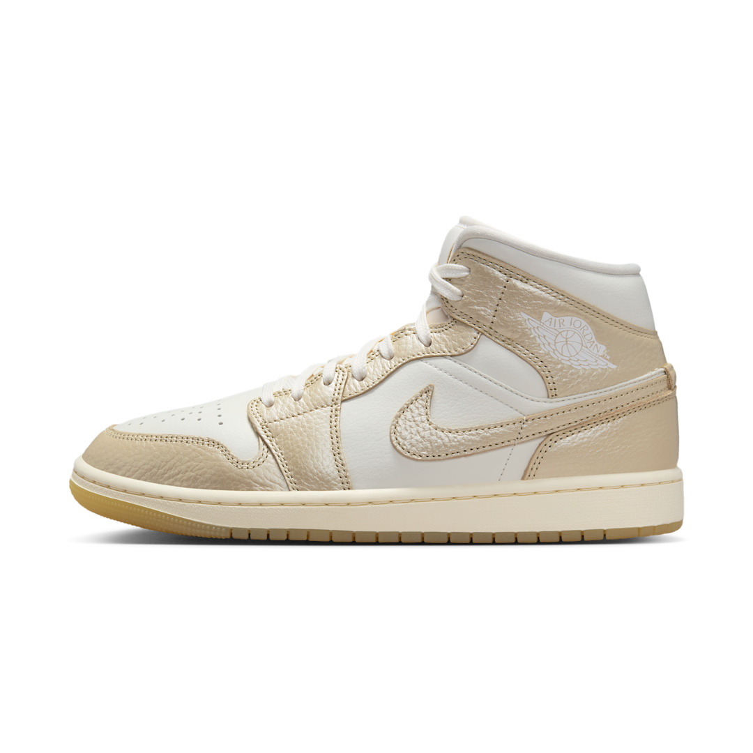 Air Jordan 1 Mid SE Metallic Team Gold, Sail/Pale Ivory/Team Gold (HV5159-100)
