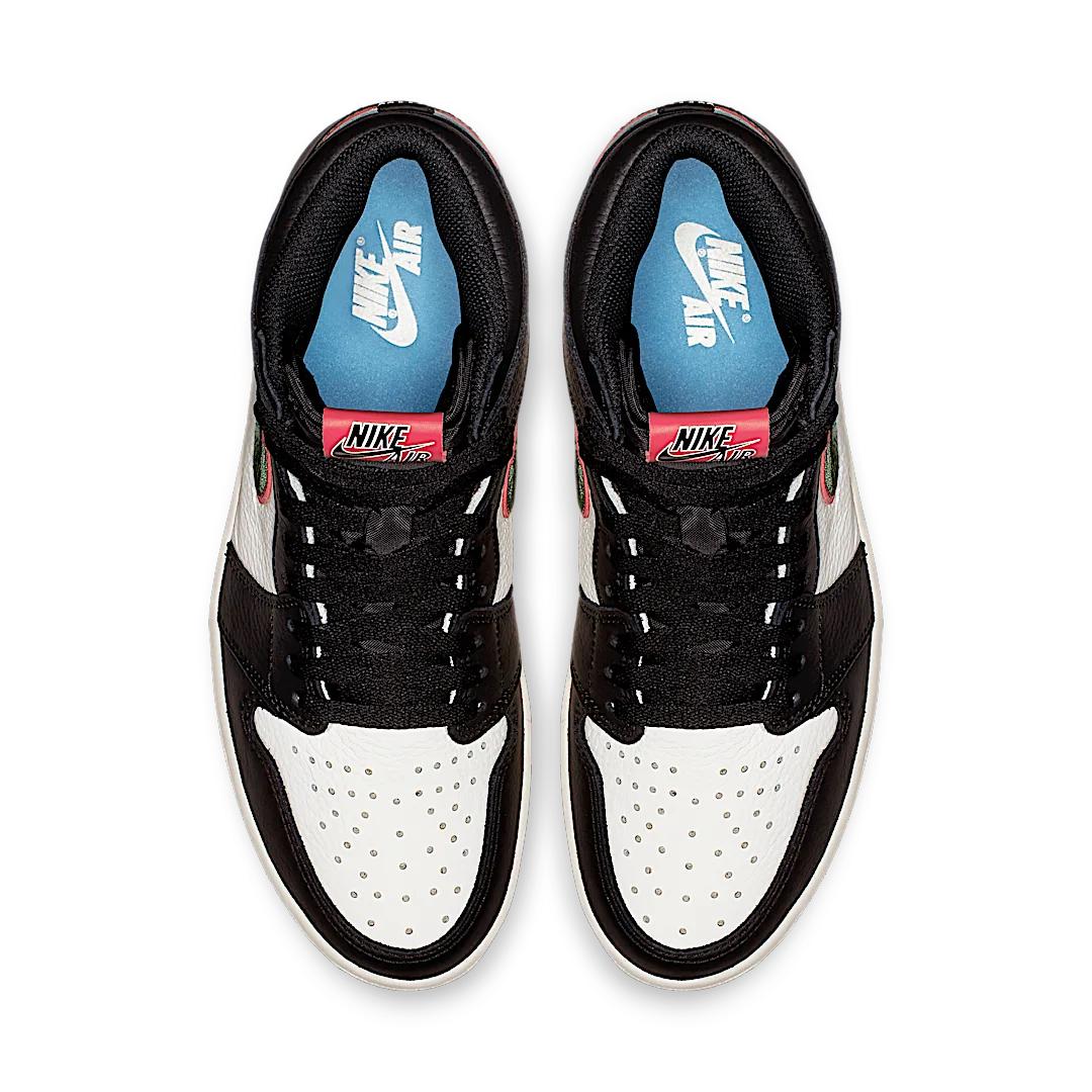 Air Jordan 1 Retro High Sports Illustrated (A Star Is Born), Black/Varsity Red-Sail-University Blue-Light Green Spark (555088-015 / 575441-015)