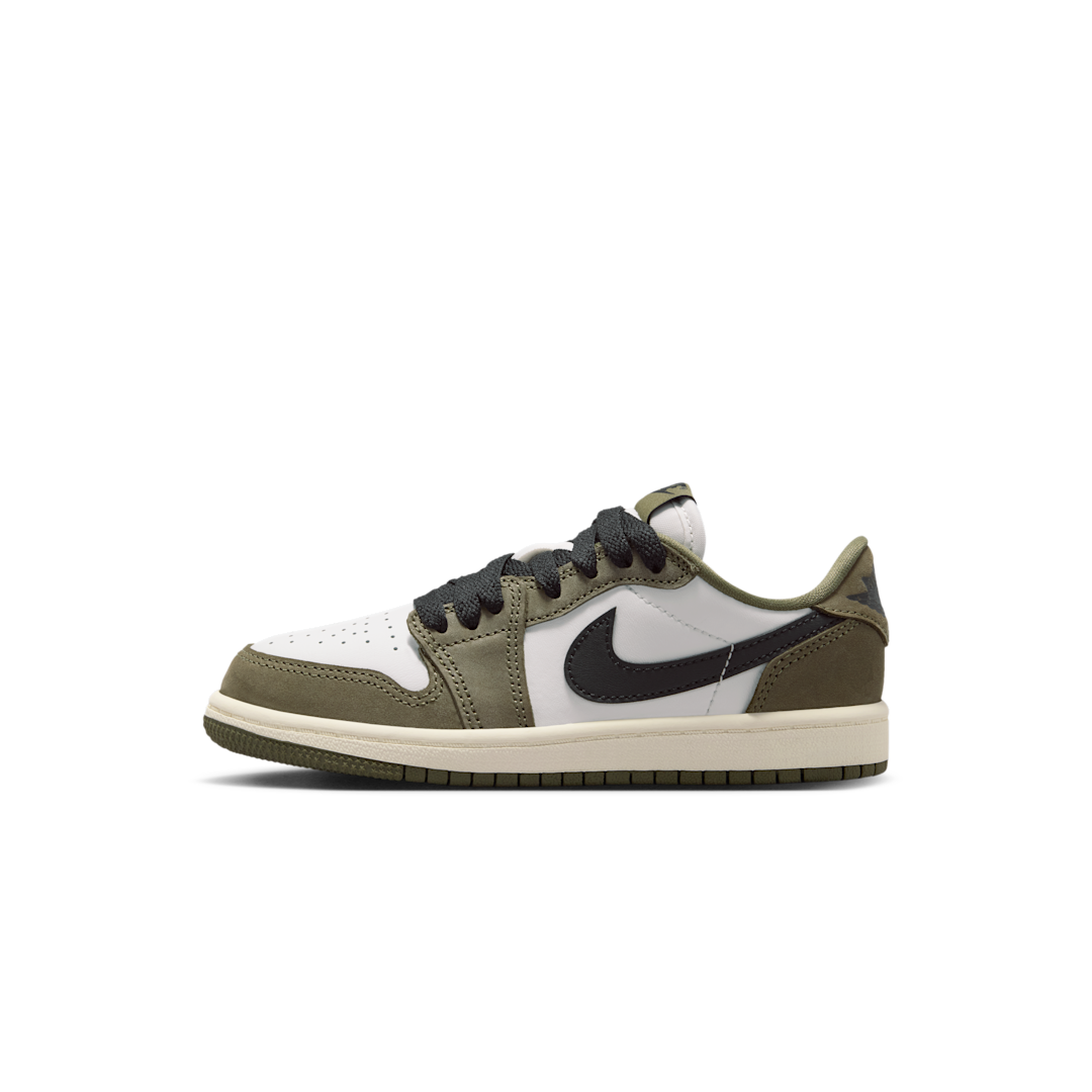 Air Jordan 1 Retro Low OG Medium Olive (PS)