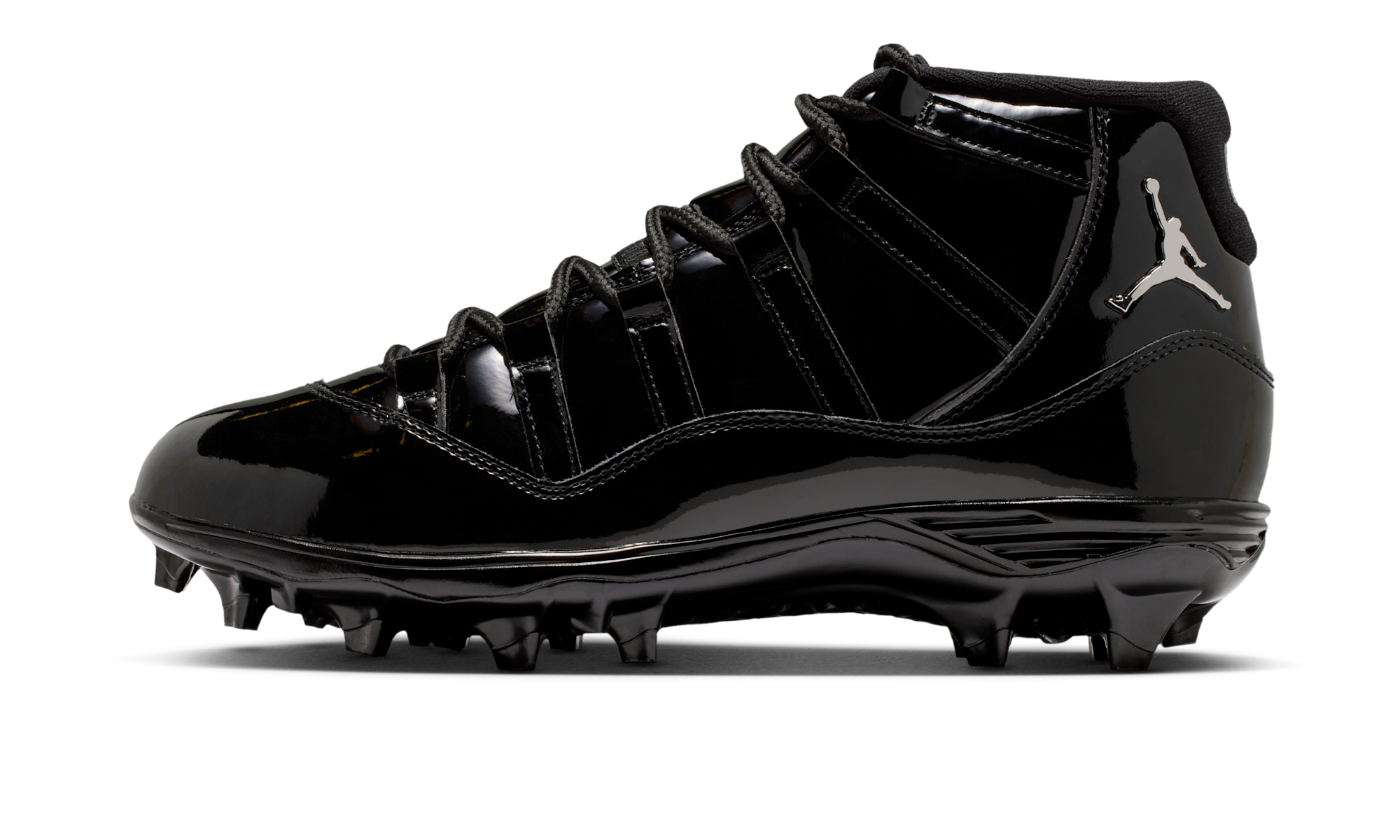 Air Jordan 11 Mid TD Cleat Patent Black