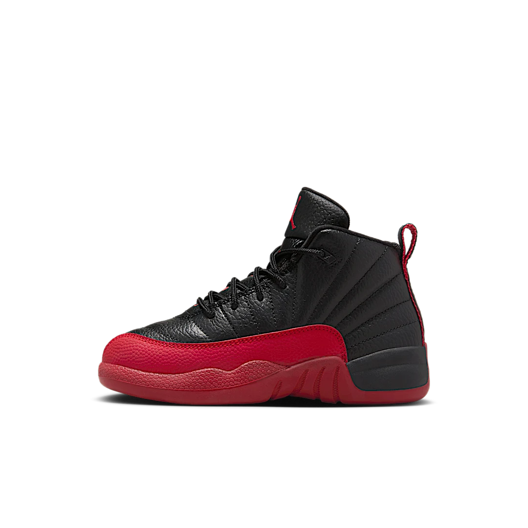 Air Jordan 12 Retro Flu Game (2025) (PS), Black/Varsity Red (151186-002)
