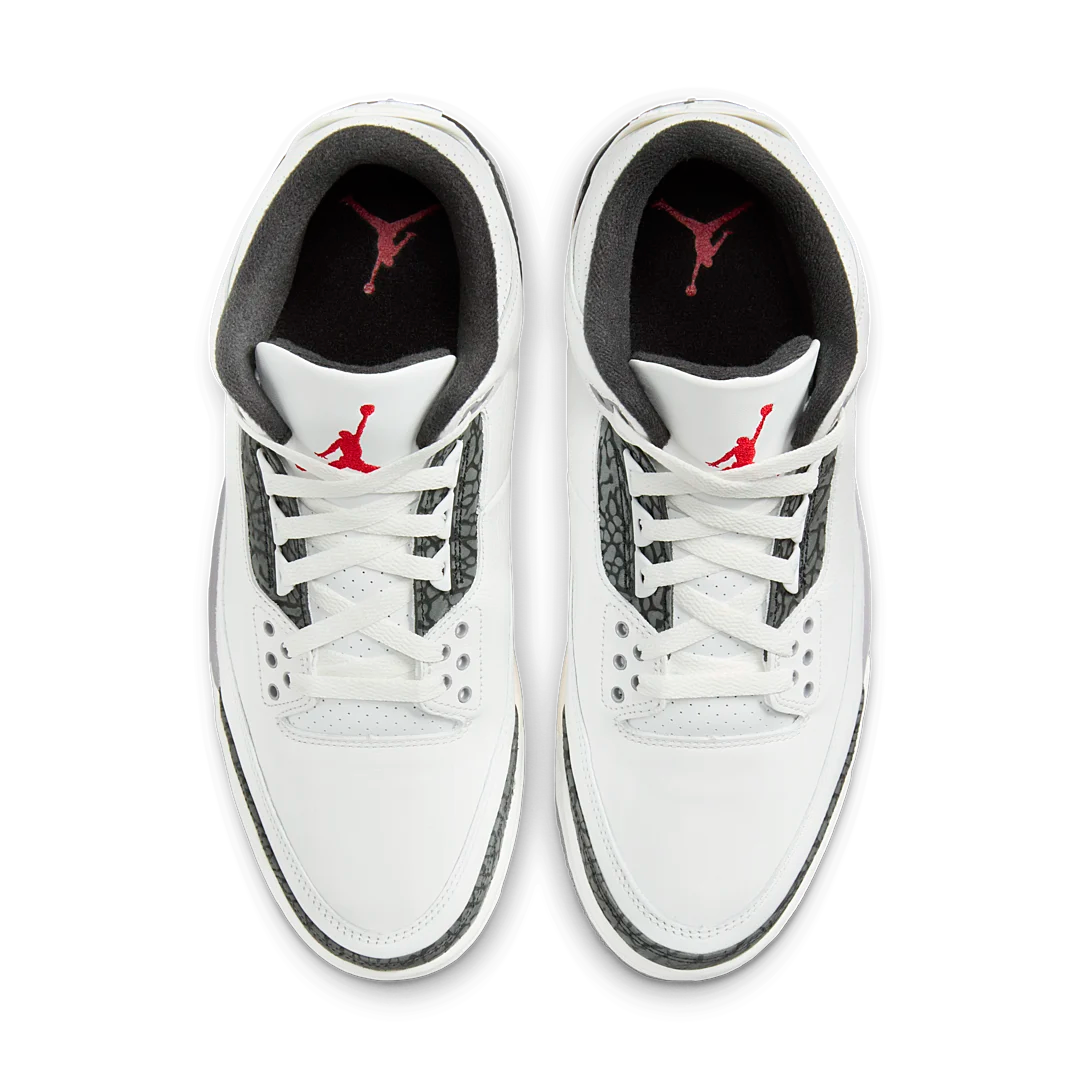 Air Jordan 3 Retro Cement Grey, Summit White/Fire Red/Cement Grey/Black (CT8532-106 / DM0967-106)
