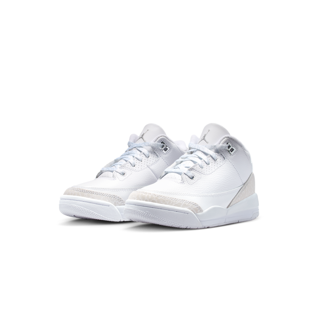 Air Jordan 3 Retro White/White/Metallic Silver