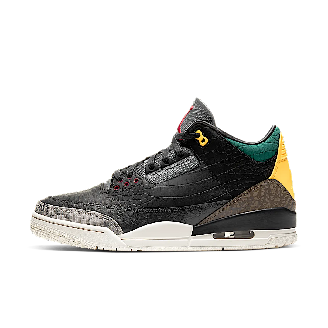 Air Jordan 3 Retro SE Animal Instinct 2.0, Black/Dark Mocha/Rope/Multi-Color (CV3583-003)