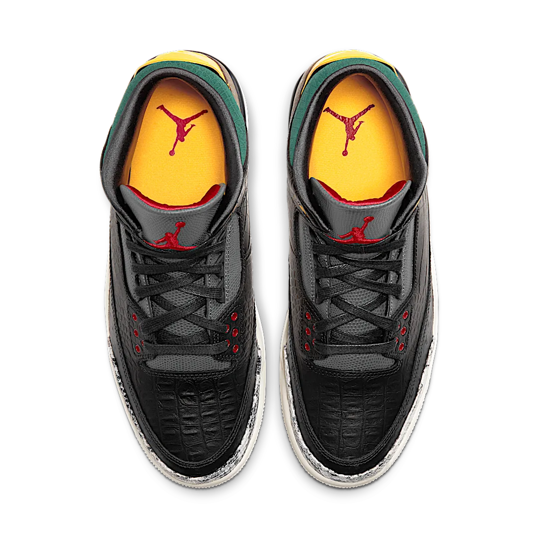 Air Jordan 3 Retro SE Animal Instinct 2.0, Black/Dark Mocha/Rope/Multi-Color (CV3583-003)