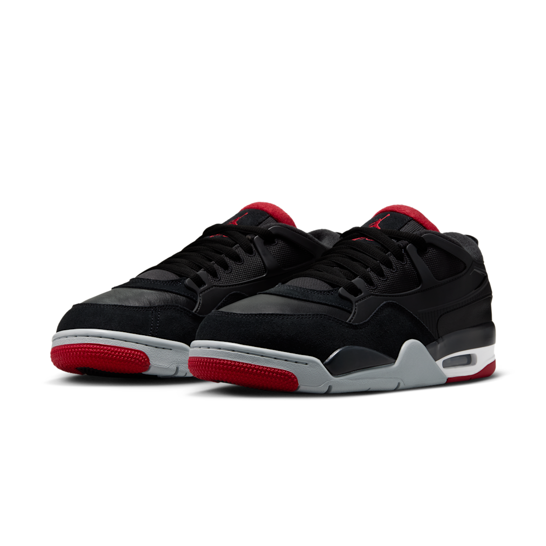 Air Jordan 4 RM Black Cement, Black/Varsity Red/Wolf Grey/White (FQ7939-061)