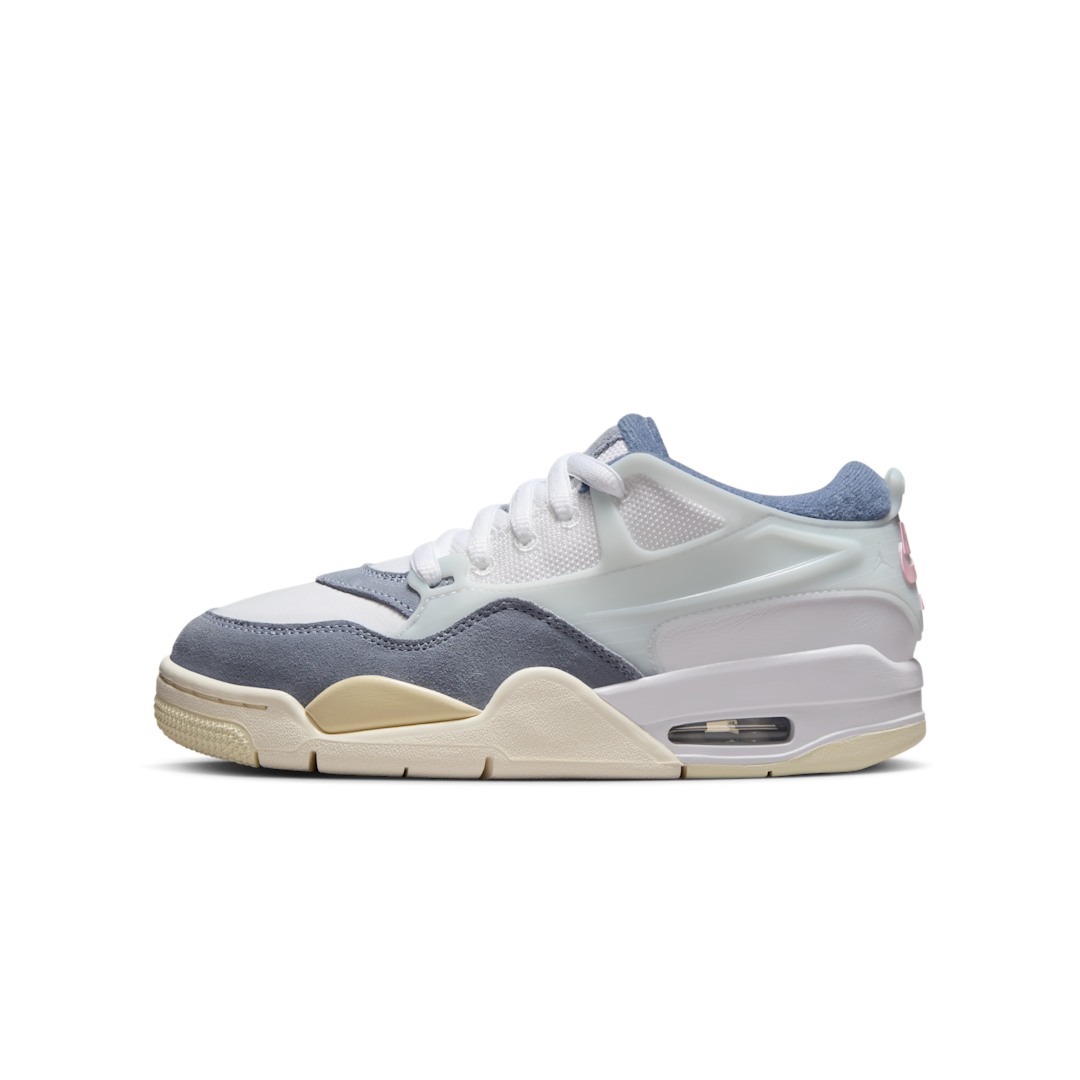 Air Jordan 4 RM Diffused Blue Ashen Slate, White/Prism Pink/Diffused Blue/Ashen Slate/Football Grey/Coconut Milk (FQ7938-101)