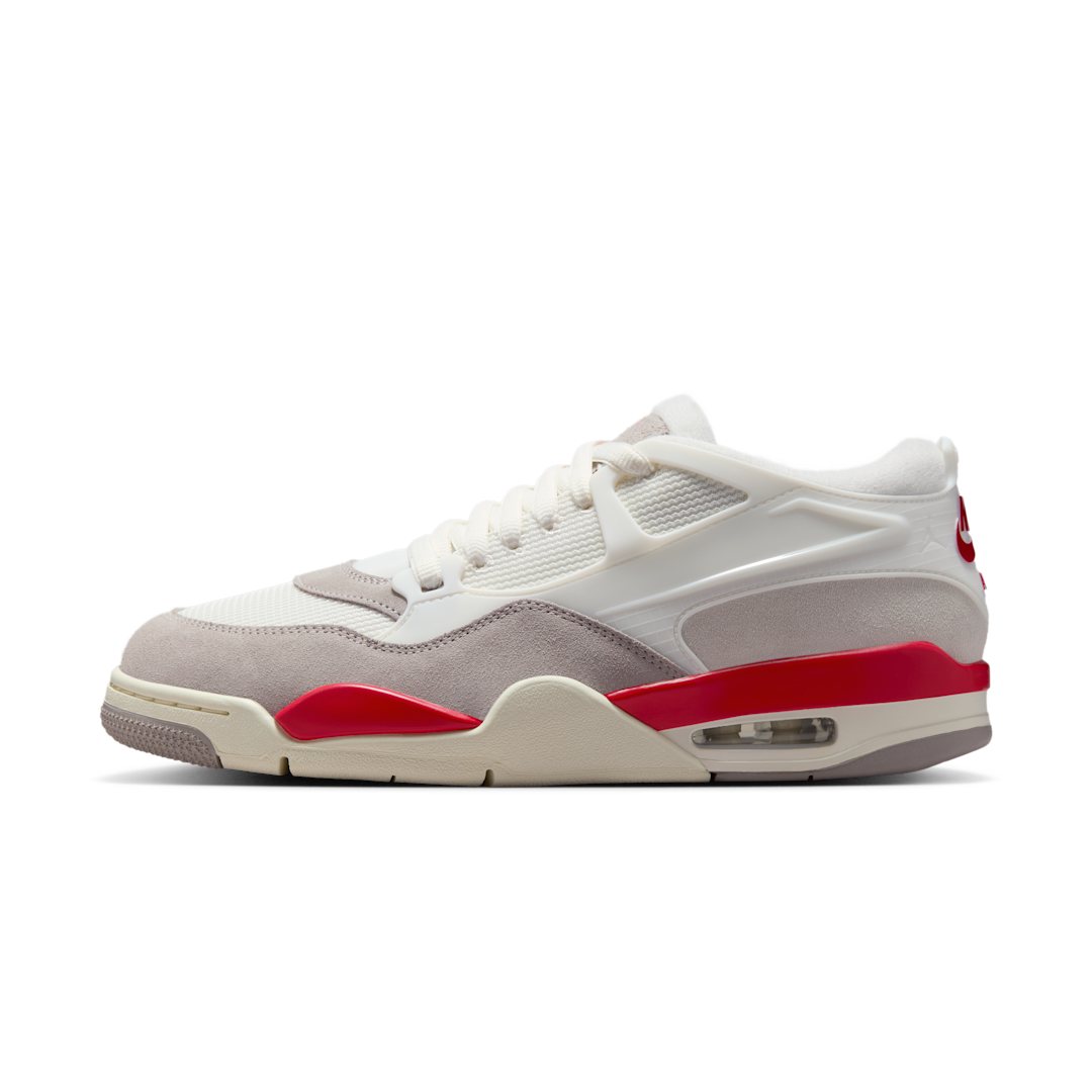 Air Jordan 4 RM Fire Red, Sail/Fire Red/College Grey/Coconut Milk (HF8126-100)