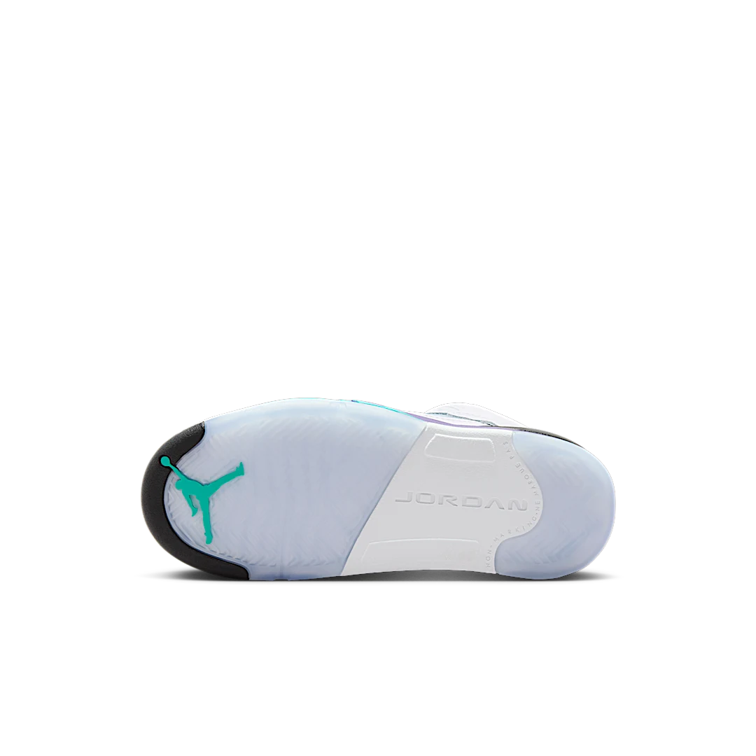 Air Jordan 5 Retro Grape (2025) (PS), White/Grape Ice-New Emerald (HQ7979-100)