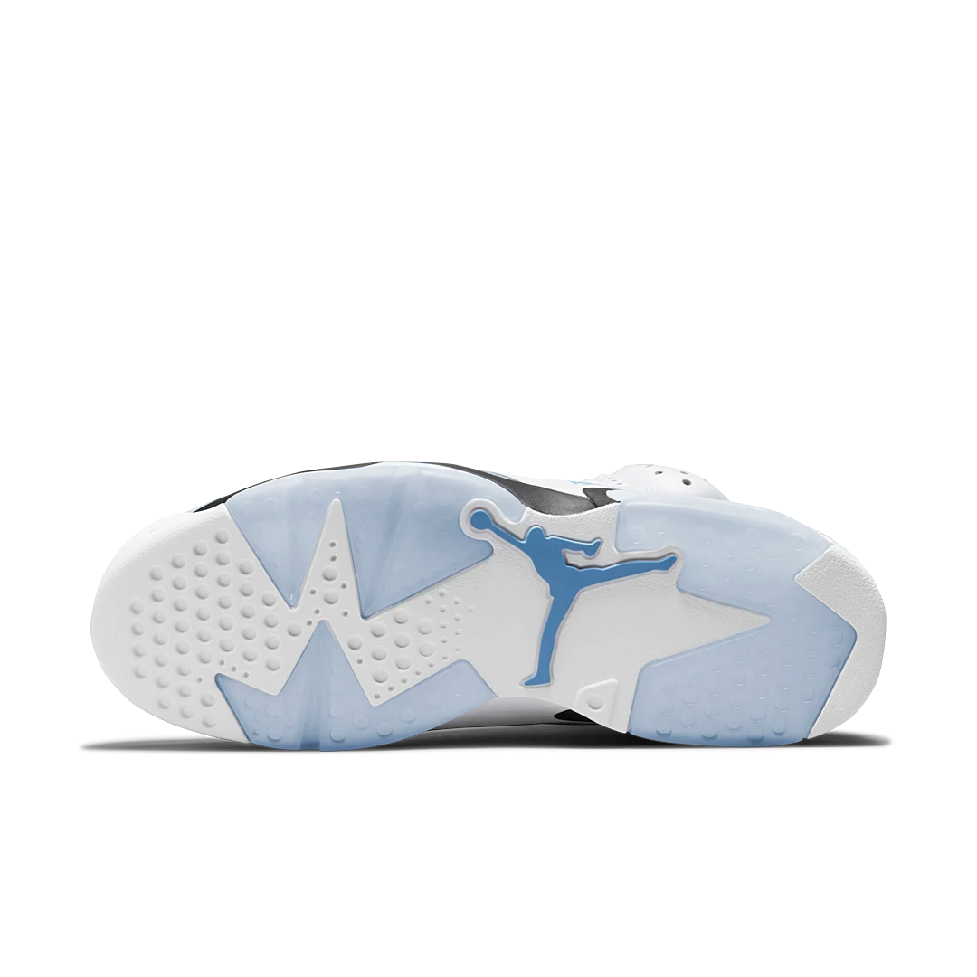 Air Jordan 6 Retro UNC White, University Blue/White/College Navy/Black (CT8529-410 / 384665-410)