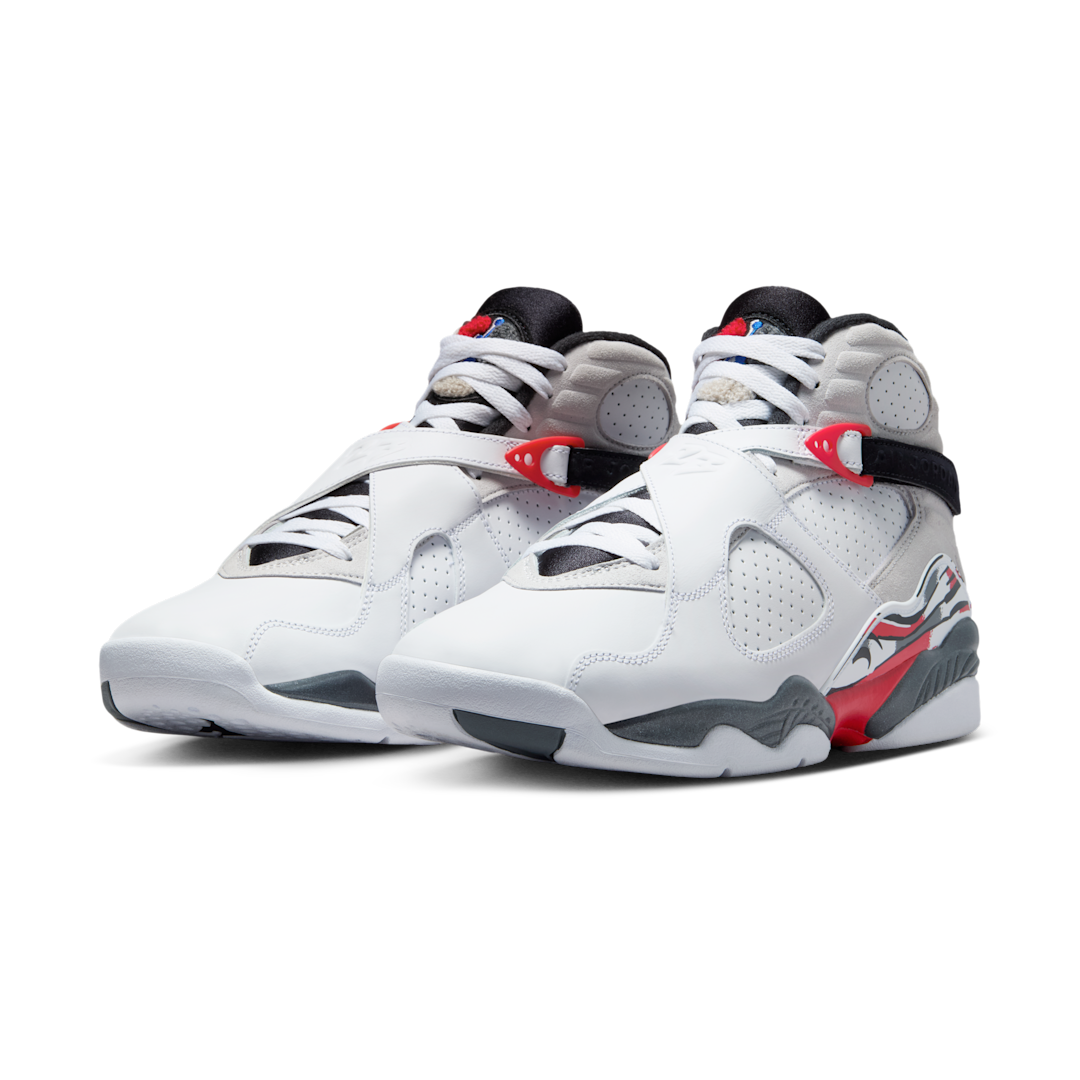 Air Jordan 8 Retro White True Red (2025), White/Black/True Red (305381-100)