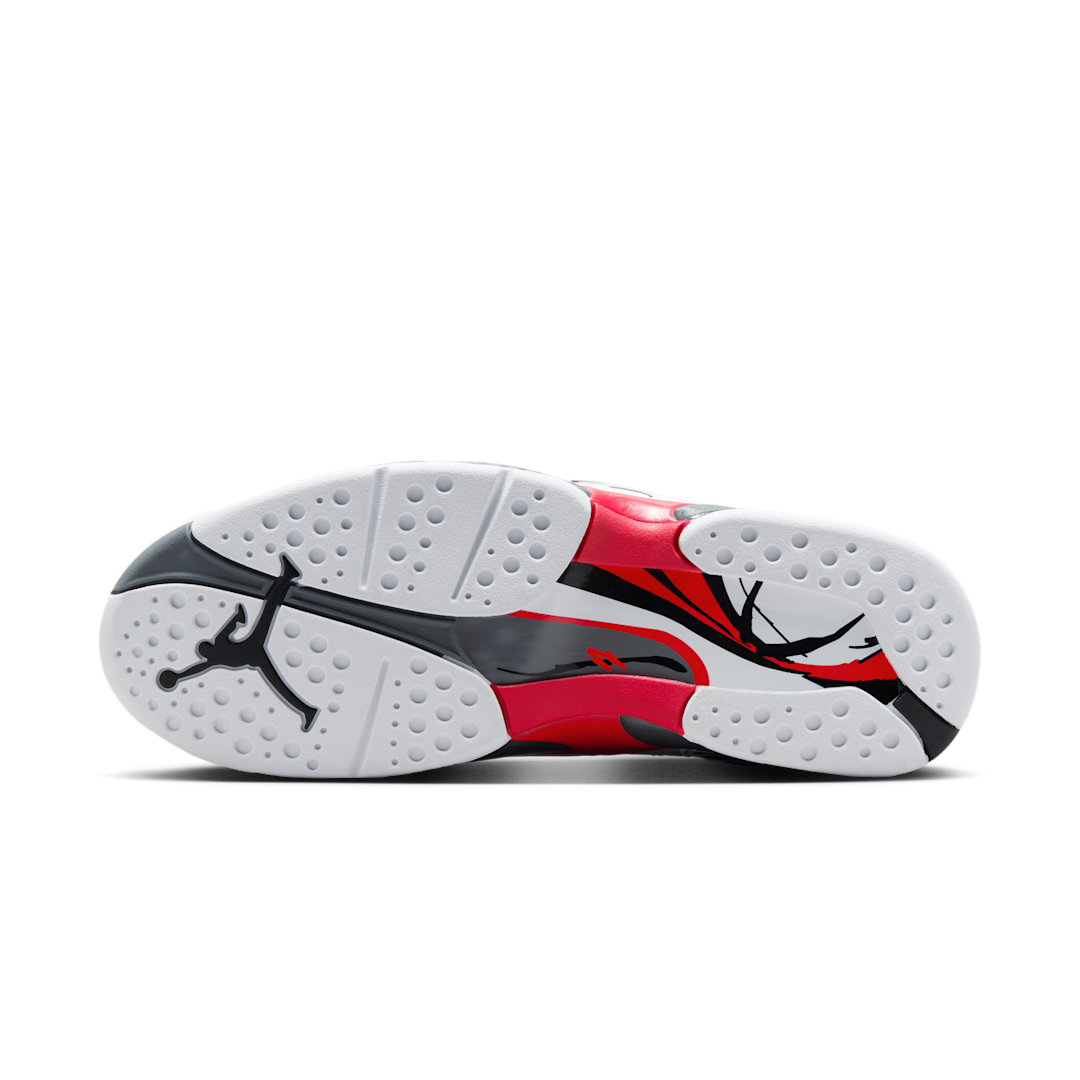 Air Jordan 8 Retro White True Red (2025), White/Black/True Red (305381-100)