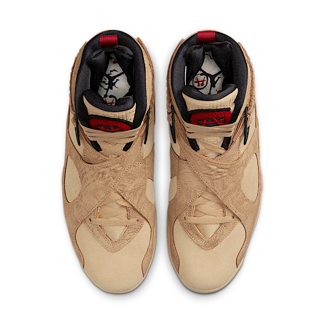 Air Jordan 8 Retro SE Rui Hachimura Black Samurai, Twine/Gym Red-Black-Sesame (DO2496-700)