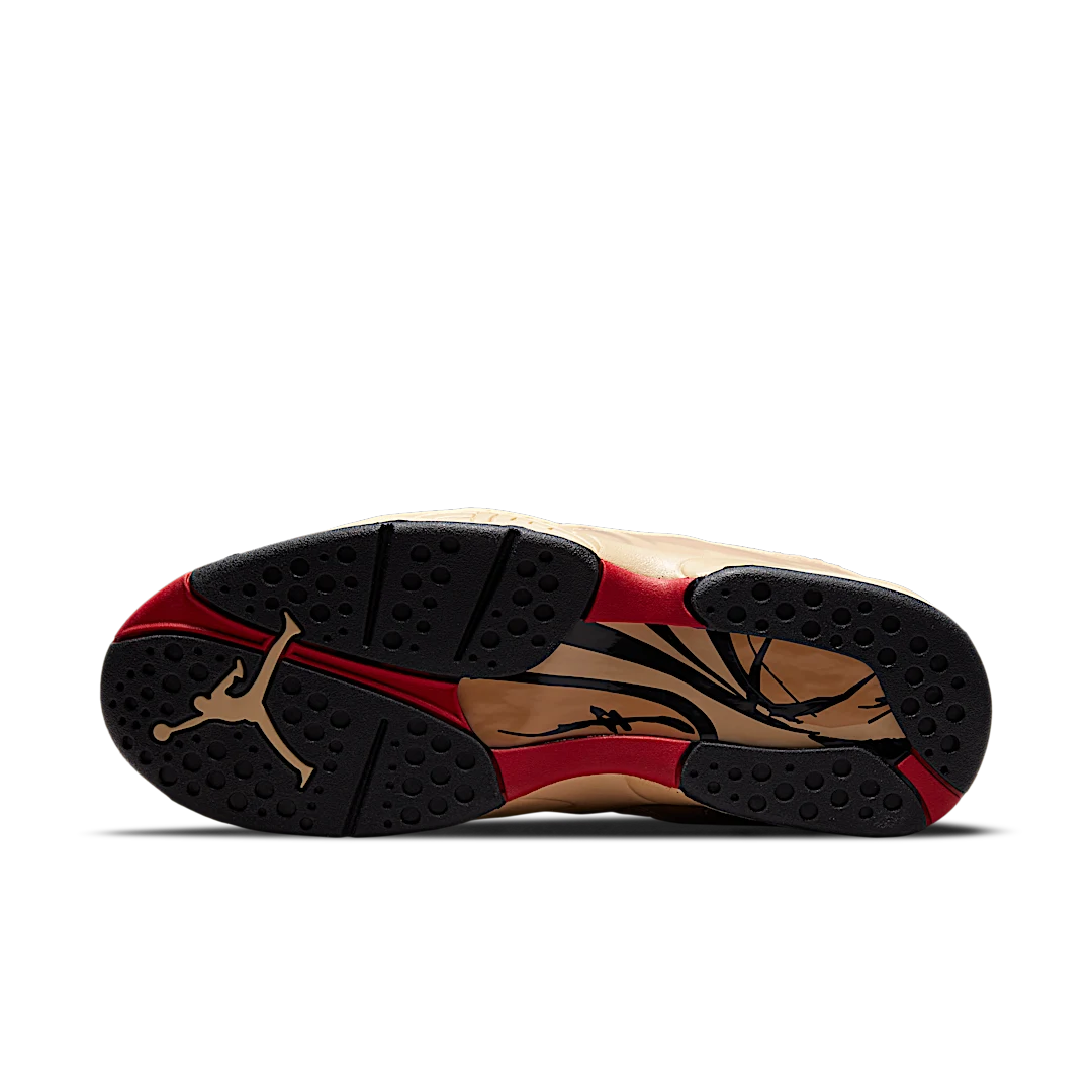 Air Jordan 8 Retro SE Rui Hachimura Black Samurai, Twine/Gym Red-Black-Sesame (DO2496-700)