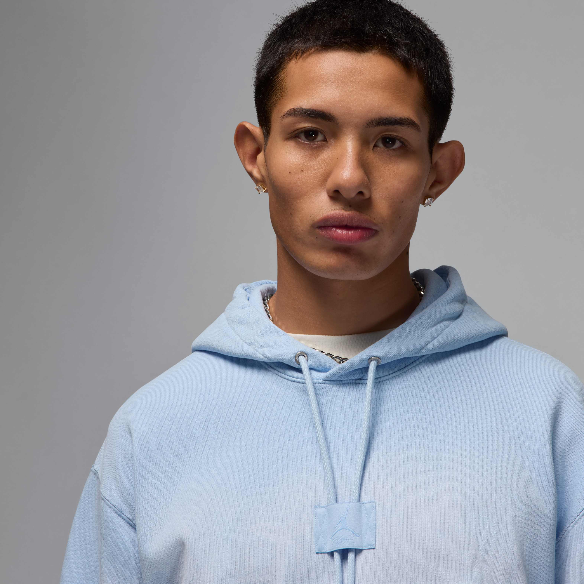 Air Jordan Flight Fleece Pullover Hoodie Hydrogen Blue