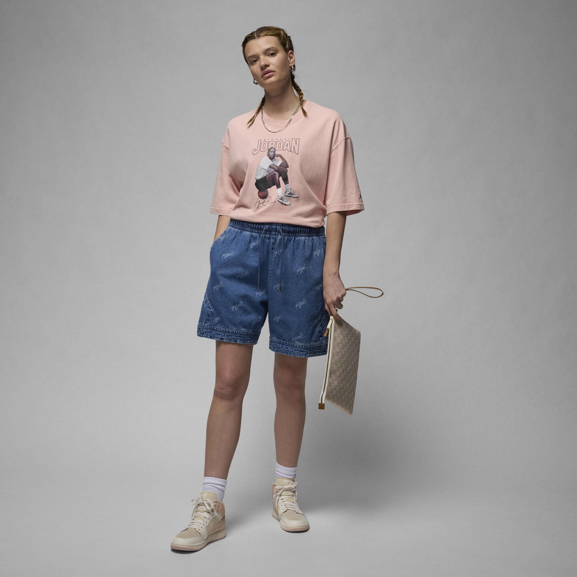 Air Jordan Oversized Graphic T-Shirt Pink Glaze