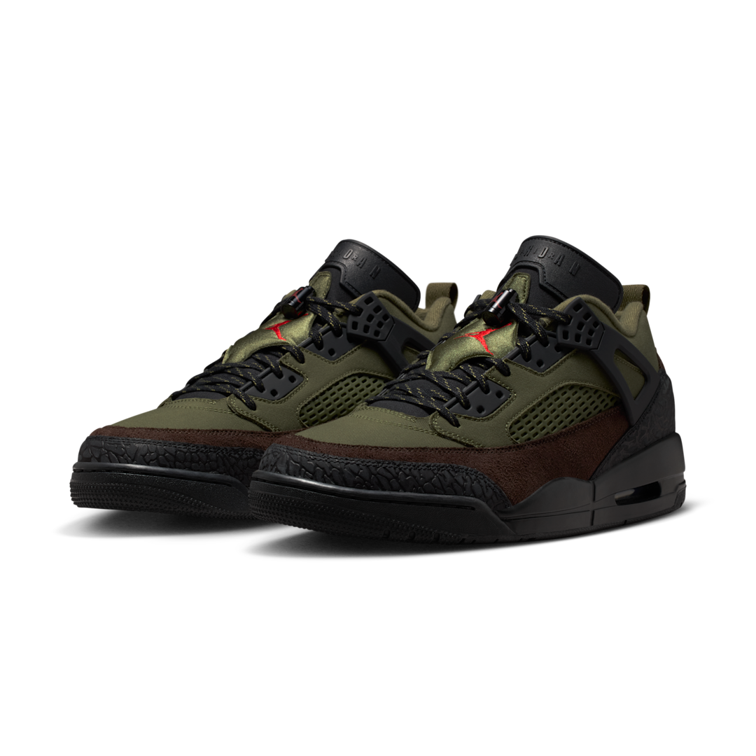Air Jordan Spizike Low Beef & Broccoli, Medium Olive/University Red/Black/Baroque Brown (IH1782-200)