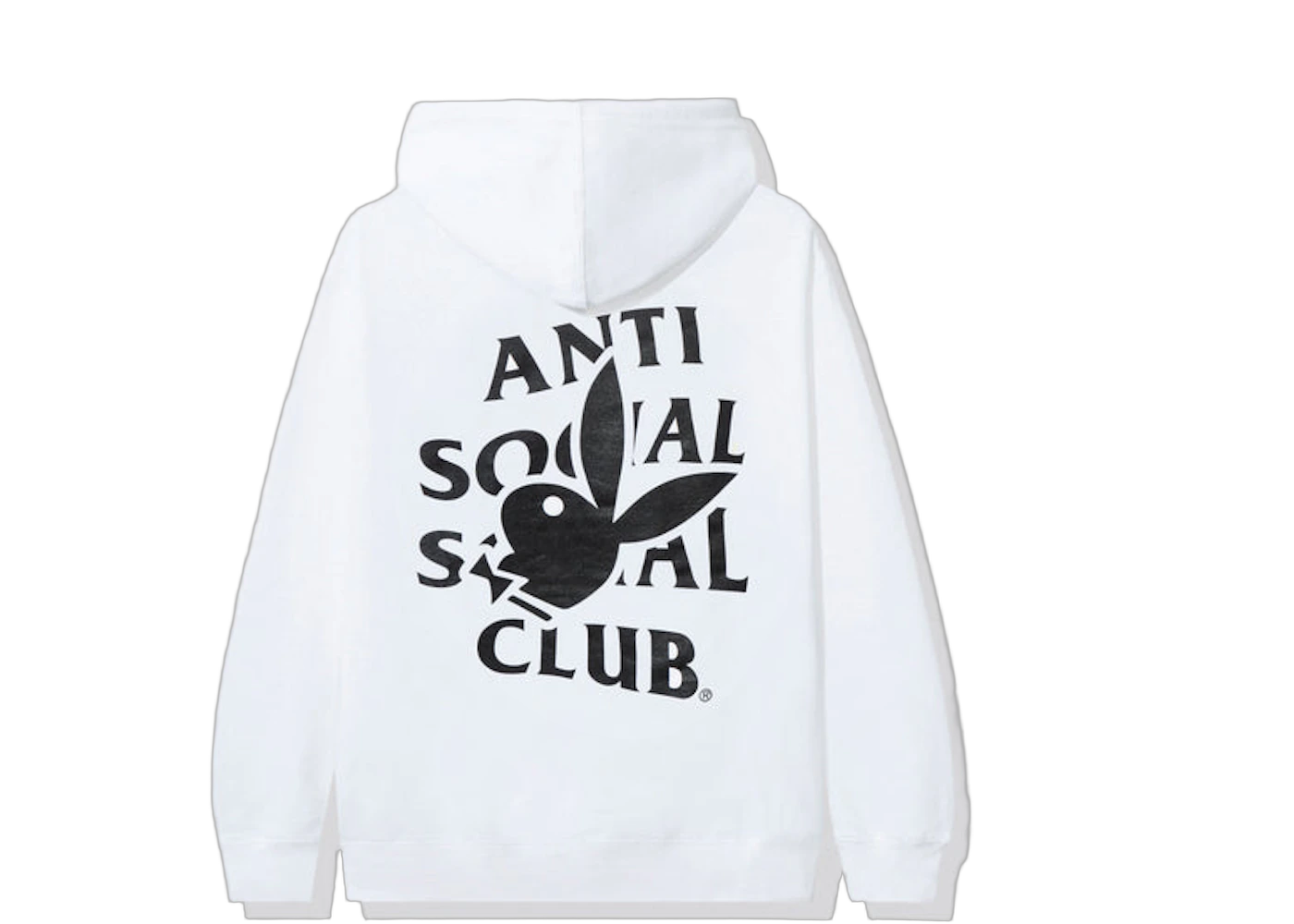 Anti Social Social Club Playboy Bunny Logo Hoodie White