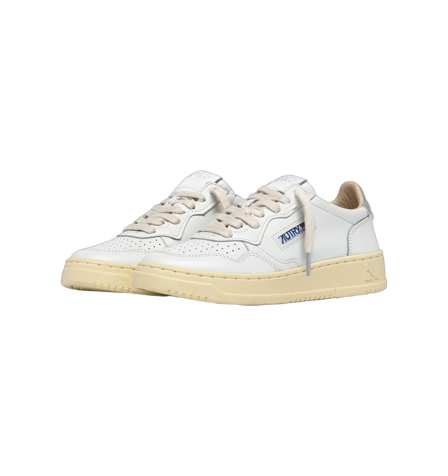 Autry Medalist Low White Silver