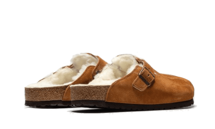 Birkenstock Boston Shearling Suede Leather Mink