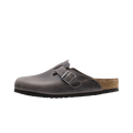 Birkenstock Boston Soft Footbed Oiled Leather Iron Grey