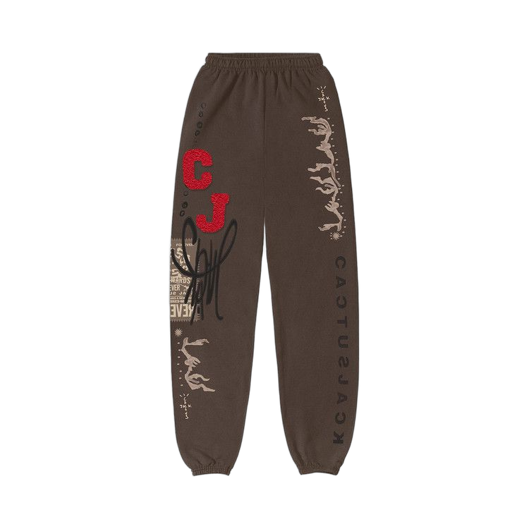 Cactus Jack by Travis Scott CJ Flare Sweatpants Brown