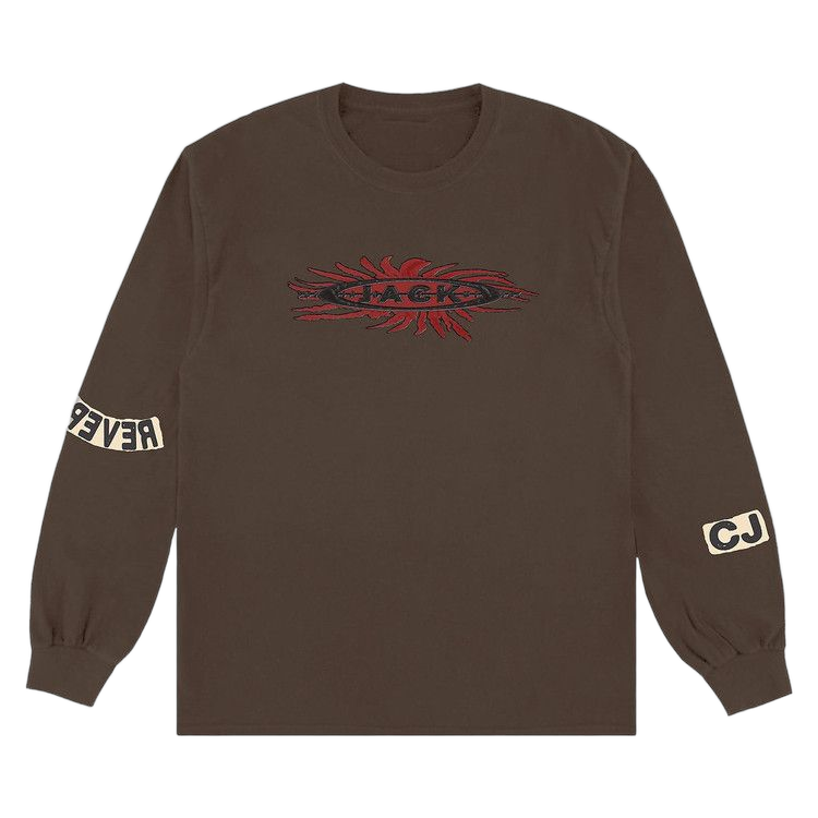 Cactus Jack by Travis Scott Reverse Jack Long-Sleeve T-Shirt Brown