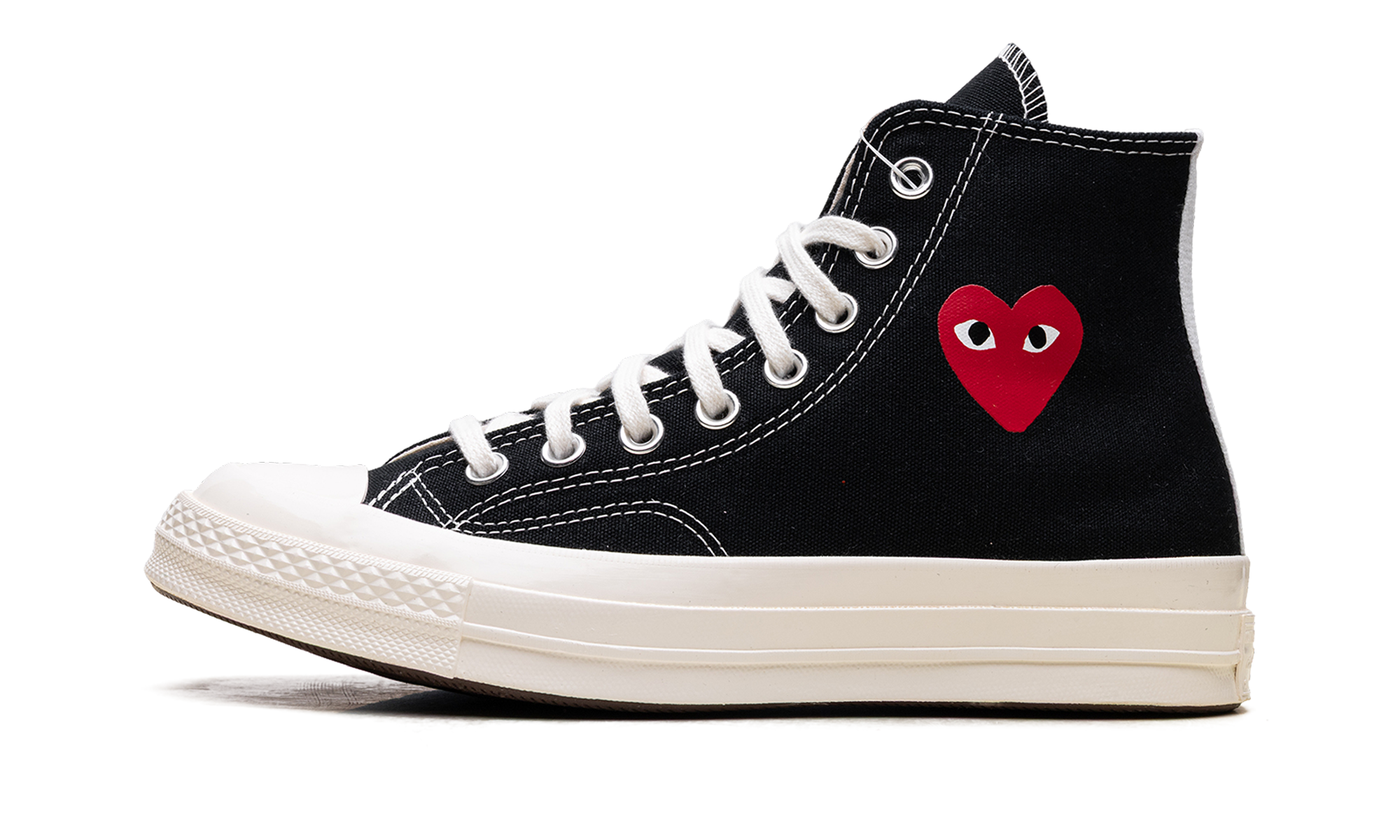 Converse Chuck Taylor All Star 70 Hi Comme des Garcons PLAY Single Heart Black