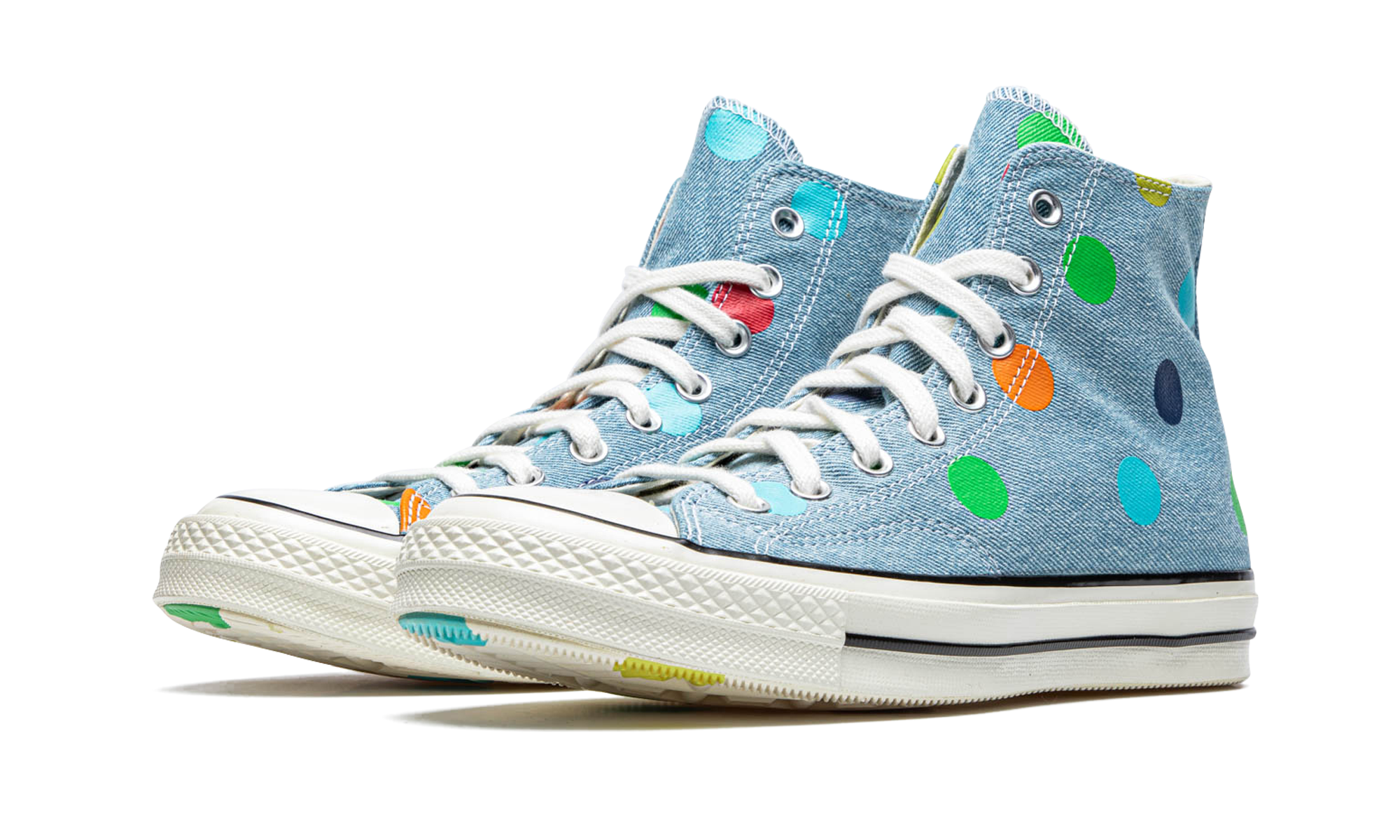 Converse Chuck Taylor All Star 70 Hi Golf Wang Denim Polka Dots